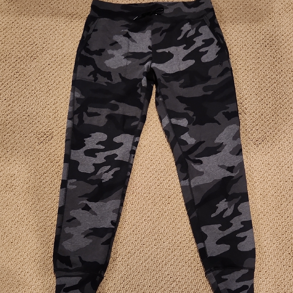 Ralph Lauren Black and Gray Camouflage Joggers